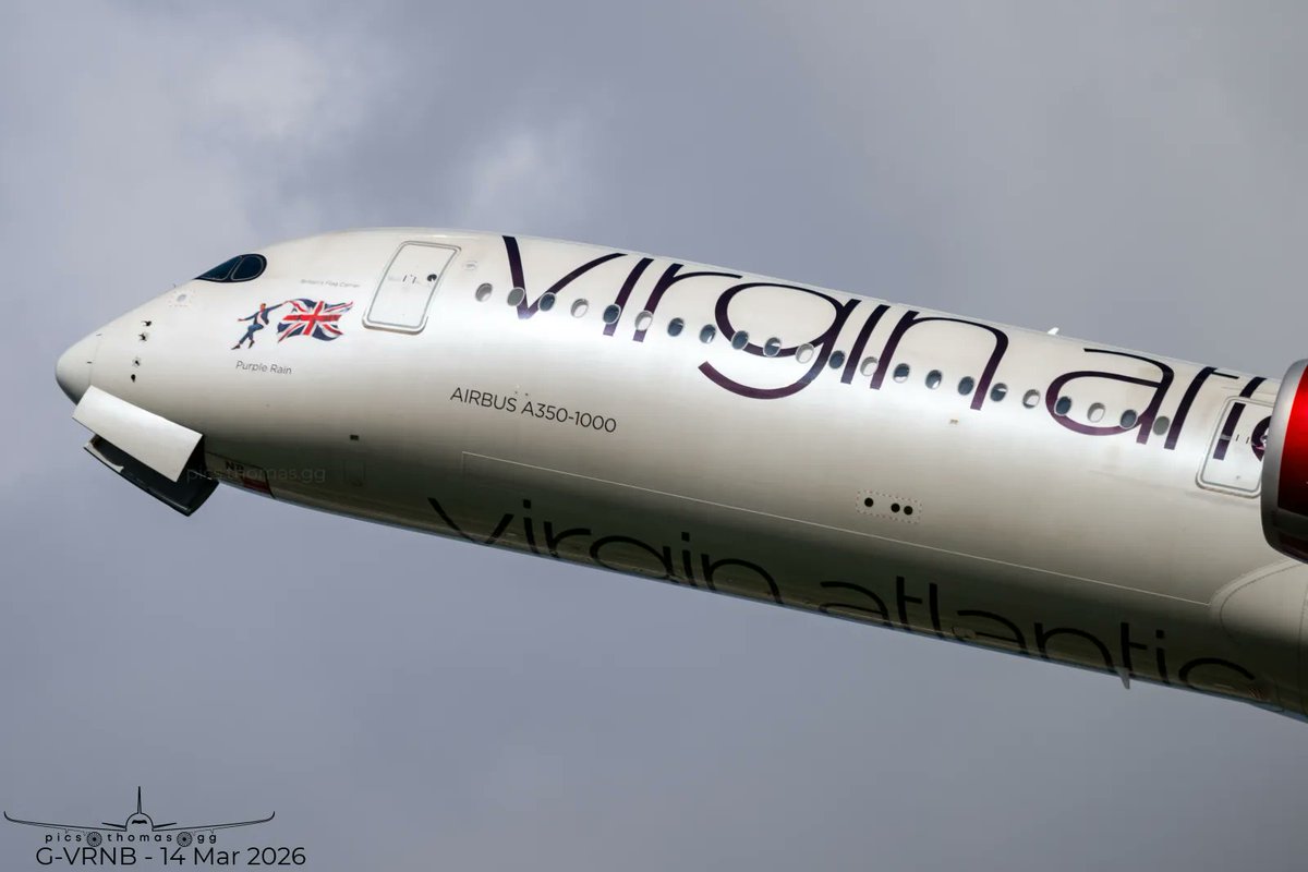 picsthomasgg's tweet image. Saturday afternoon's @VirginAtlantic #A350 departure to New York JFK

📸 G-VRNB VS45 14/3/2026