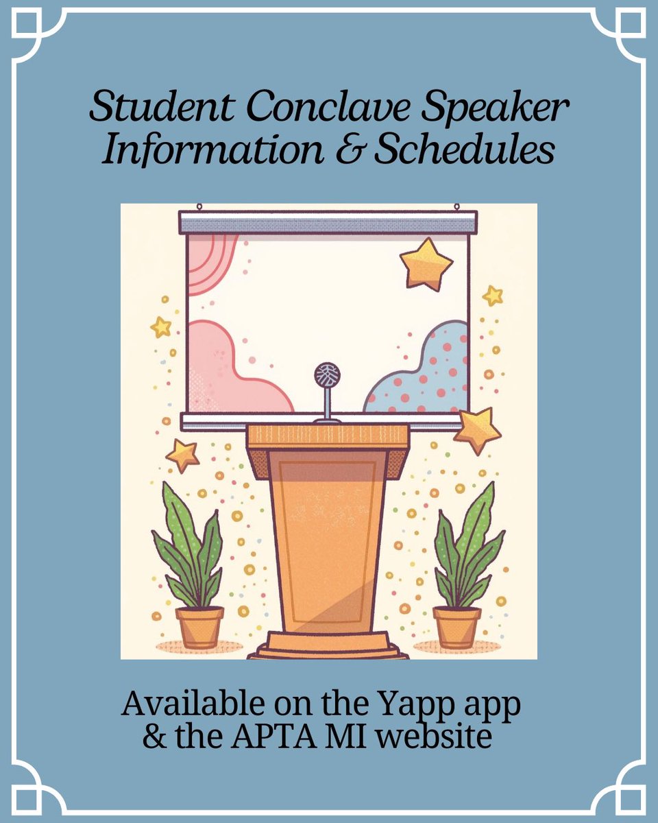 APTA Michigan Student Special Interest Group tweet media