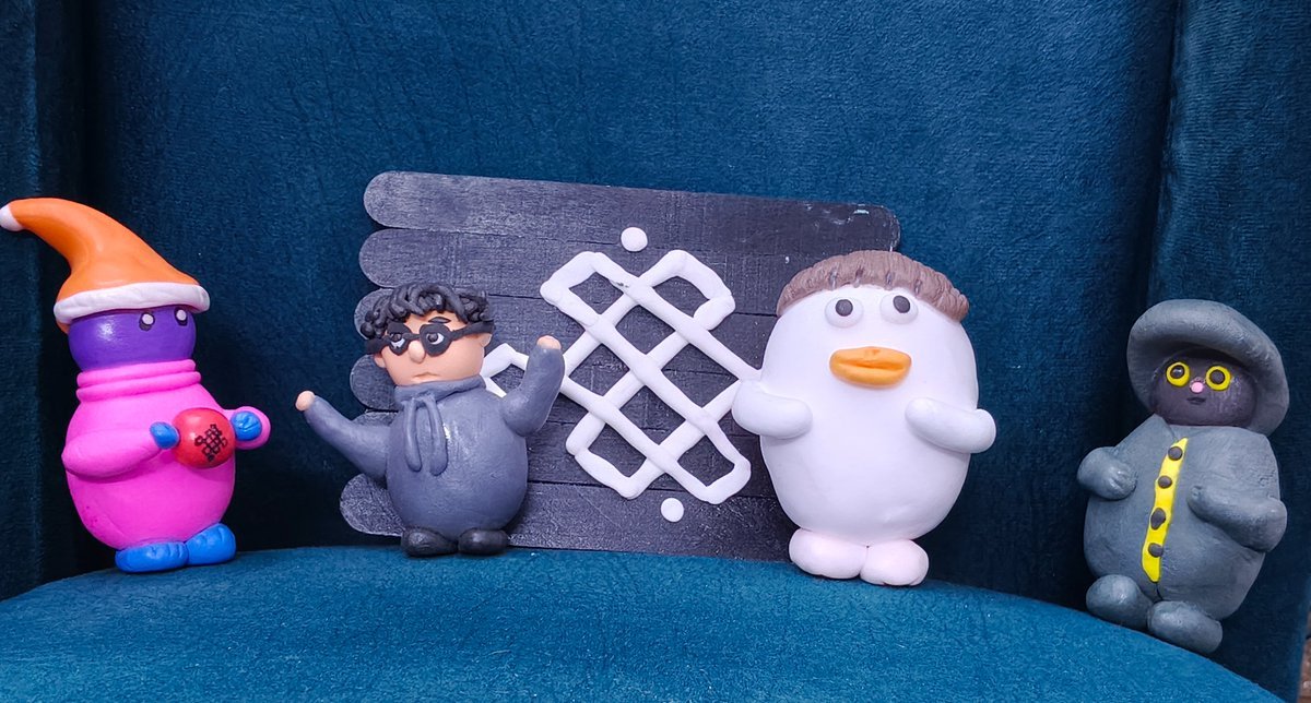 I hand-sculpted these clay PFPs for 
<a href="/El__khalil/">El-Khalīl</a> 
@martin_2368
 
New members just joined the collection 👀

Guess who’s next? 😏

<a href="/ritualfnd/">Ritual Foundation</a>

<a href="/joshsimenhoff/">Josh (❖,❖)</a>

<a href="/ritualnet/">Ritual</a>
 
<a href="/0xMadScientist/">Stefan | Mad Scientist (❖,❖)</a>

<a href="/Jez_Cryptoz/">Jez ritual/acc (❖,❖)</a>