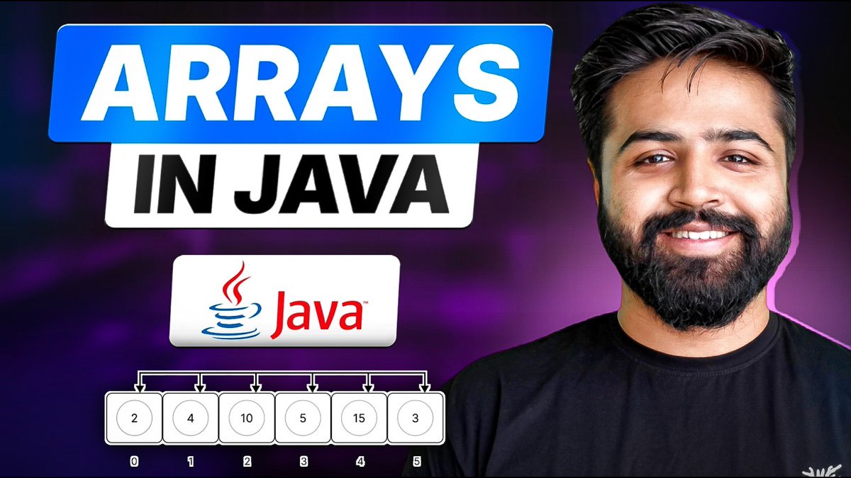 PankajB42550's tweet photo. 🚀 #Headline: Day 9 — Introduction to Arrays &amp; Strings in Java

Learning from:
👨‍🏫 @adityatandon02 
🚀 @rohit_negi9 
📺 Source: https://t.co/aWnnGFvLSx

Let's connect 🤝 @PankajB42550 

#Java #100DaysOfCode #ProgrammingJourney #JavaBasics #BuildInPublic @CoderArmy https://t.co/407Mu6DHjE