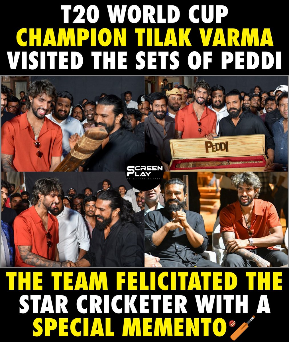 screenplay_in's tweet photo. #Peddi #TilakVarma #RamCharan https://t.co/hO0LkNiSnS