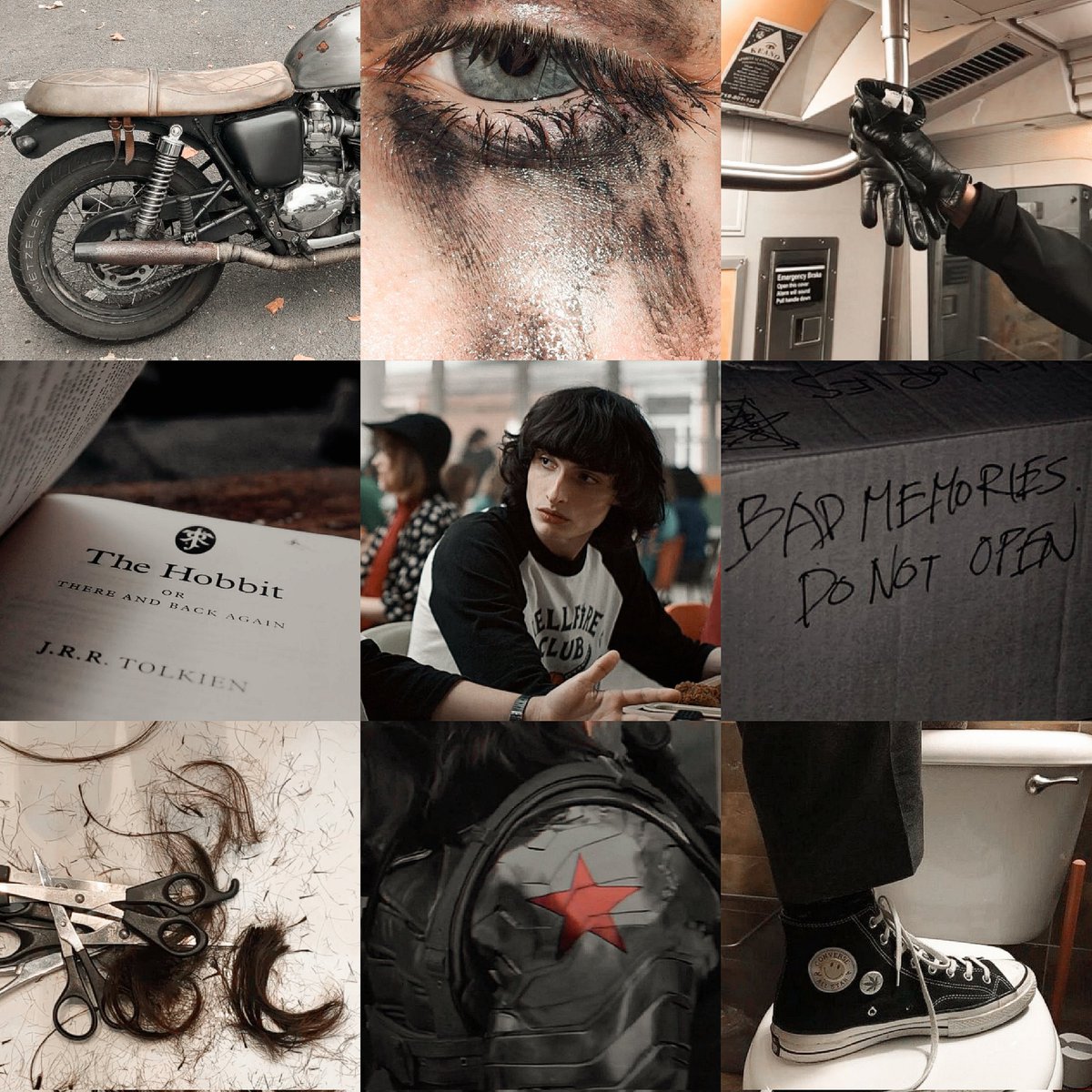 “ mike wheeler as bucky barnes (winter soldier) ” ; 🗡️