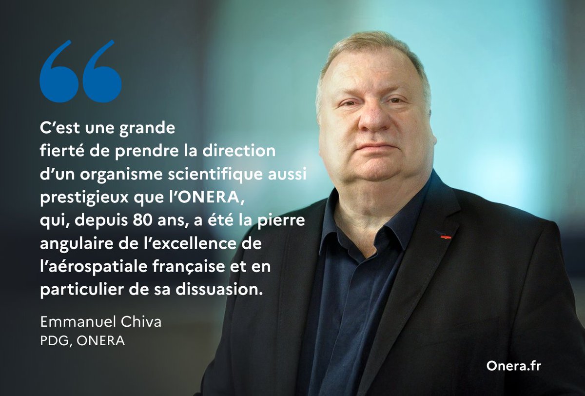 onera_fr's tweet image. [#Evénement]
📢 @echiva prend aujourd'hui ses fonctions de Président-directeur général de l'#ONERA, nommé par décret en Conseil des ministres.

📄 Communiqué de presse bit.ly/4bNq3pc 

#Recherche #Innovation @DGA @Armee_gouv @Agence_ID @DGAC