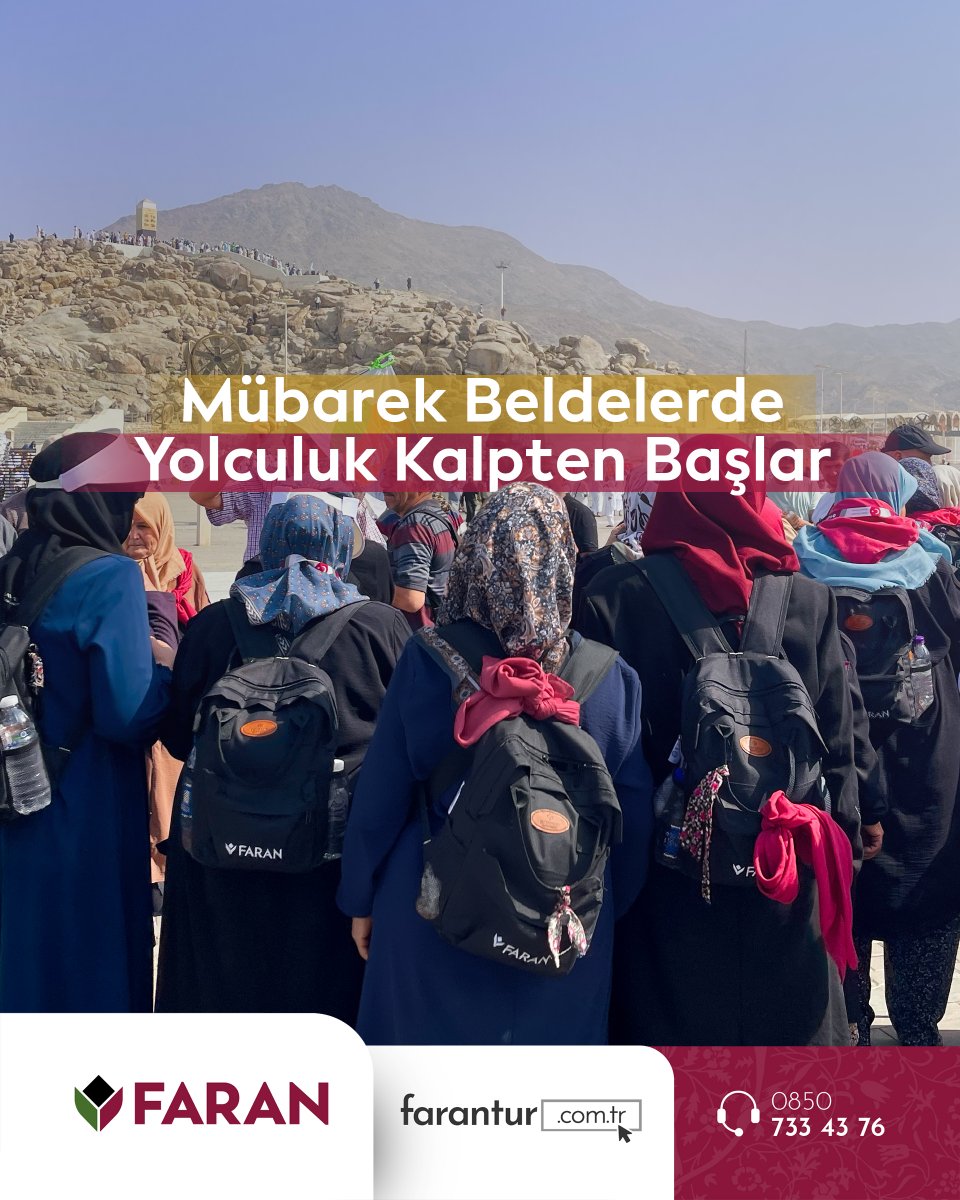 faranturtr's tweet photo. Mübarek beldelere uzanan bu kutlu yolculuk, önce kalpte başlar…
Niyetle atılan her adım, huzura açılan bir kapıdır.

Faran Turizm ile çıktığınız bu yolculukta; güven, rehberlik ve maneviyat her an yanınızda.
Siz de kalbinizin çağrısına kulak verin, bu eşsiz yolculukta yerinizi alın.

Yeni dönem kayıtlarımız devam ediyor.

📍 Faran Turizm I Aşkla Hizmet, Kutsal Davet
🌐 https://t.co/9n7pdUVyvM
📞 0850 733 4376