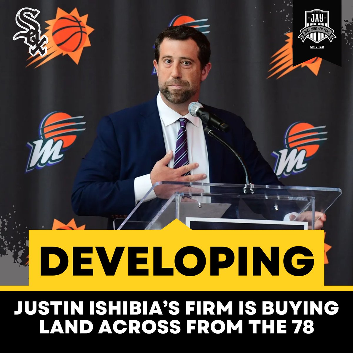 Justin Ishbia’s firm buying the Amtrak rail yard in the South Loop, across from the 78, is a huge step toward a future Chicago #WhiteSox home.

He’s preparing for when he takes over, and 2029 could be a turning point for the organization. 🏟️🔥