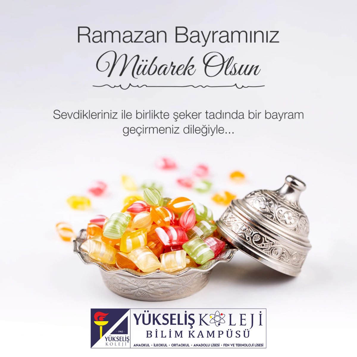 Sevgi dolu ve huzurlu birlikte yaşayacağımız nice bayramlara...
Ramazan Bayramınız Kutlu Olsun.
#bayram #yukseliskoleji