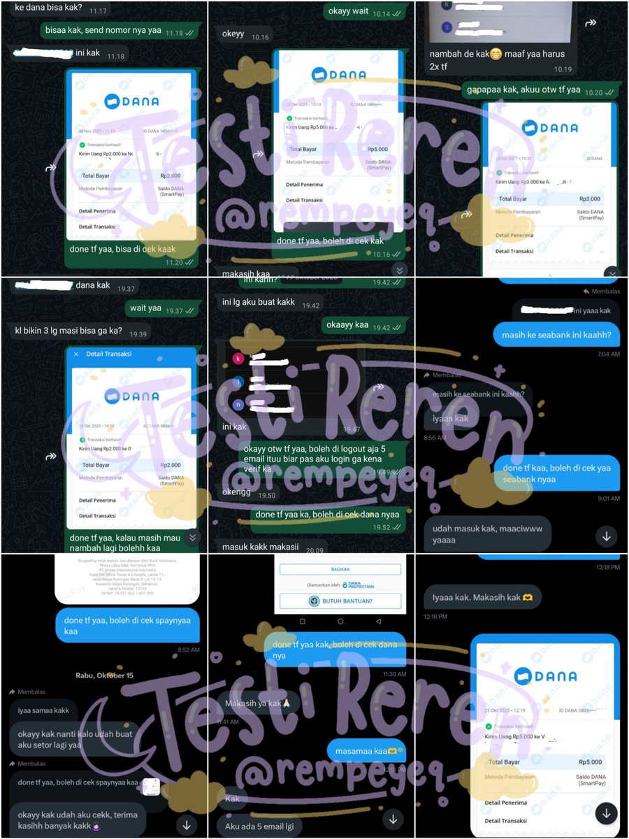 nadkyeom's tweet photo. ada job receh create gmail open setiap hari, gaji fee rate 1.2k/email langsung cair. yang mau ikut boleh dm/wa aku utk detail, nanya dulu juga boleh 7

t. info kerja cepat, pengen join freelance dibayar, tawarin kerjaan loker digaji side #zonabu #freelance #jobreceh #zonauang️️ https://t.co/7qc8nGc6DP