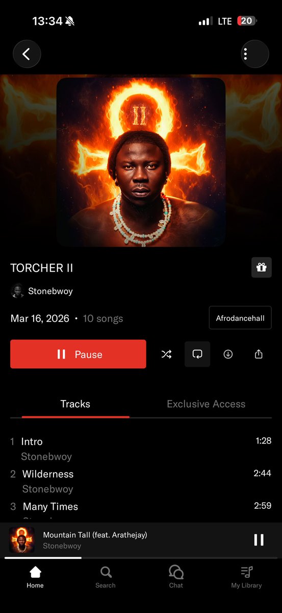 Bought the Exclusive Stonebwoy Album “Torcher II” on even 🔥. Go cop yours now.