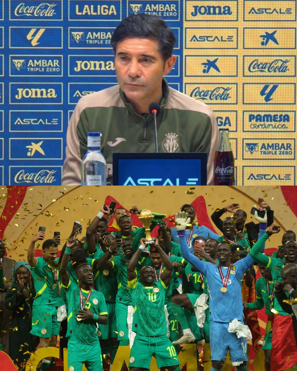 13footballC's tweet photo. Ce qui s’est passé à la Coupe d’Afrique ?

Marcelino 🇪🇸 (entraîneur de Villarreal ):

« Dans les Bureaux, on te retire ton titre pour le donner à quelqu’un d’autre. Pour moi, le Sénégal 🇸🇳 est champion d’Afrique. Celui qui mérite de gagner, gagne sur le terrain, et c’est tout. » https://t.co/RbCaDf5SKF