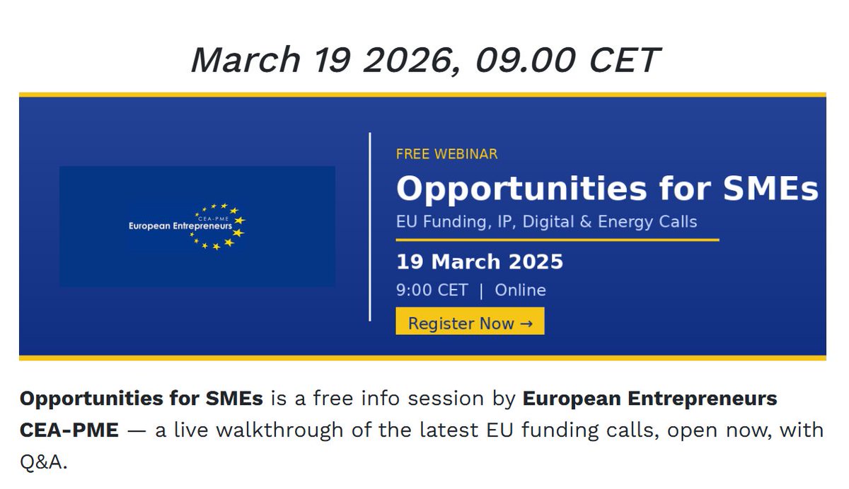 European Entrepreneurs CEA-PME tweet media