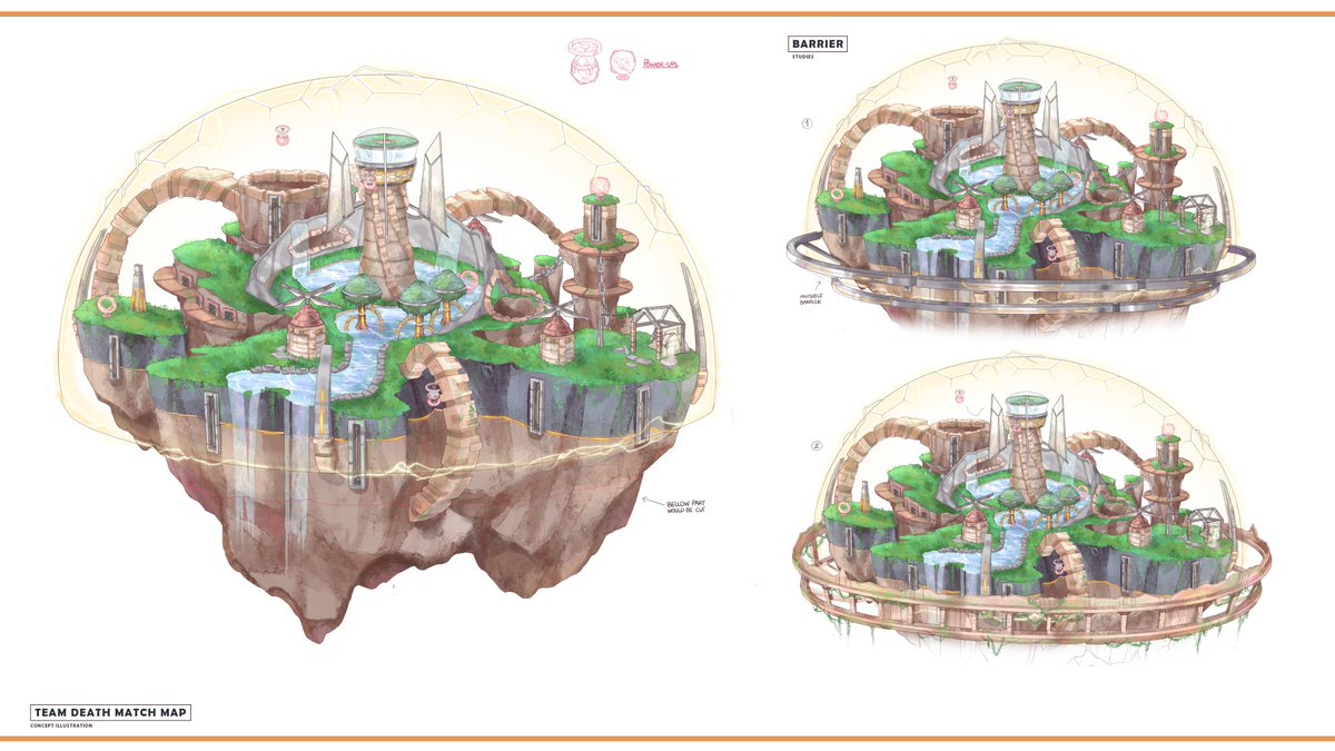 We're heads down building HoverShock.

But we just found this TDM map concept art and had to share it. A floating island inside a dome, sketched out before a single asset existed in-engine.

Yeah. We know. 😏

2027 here we