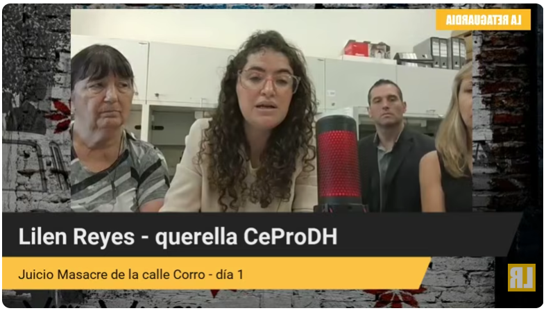 aferritox's tweet photo. Hoy inició el juicio de la Masacre de la calle Corro. Orgullo que mis compañerxs del @ceprodh son parte de la querella. Seguimos peleando por memoria, verdad y justicia. https://t.co/SC93u4Anv7