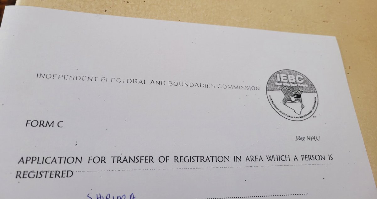 I went to transfer my registration county and found about 20 young people registering as voters. Small moments like this give me hope 🇰🇪 #NikoKadi #TukoKadi