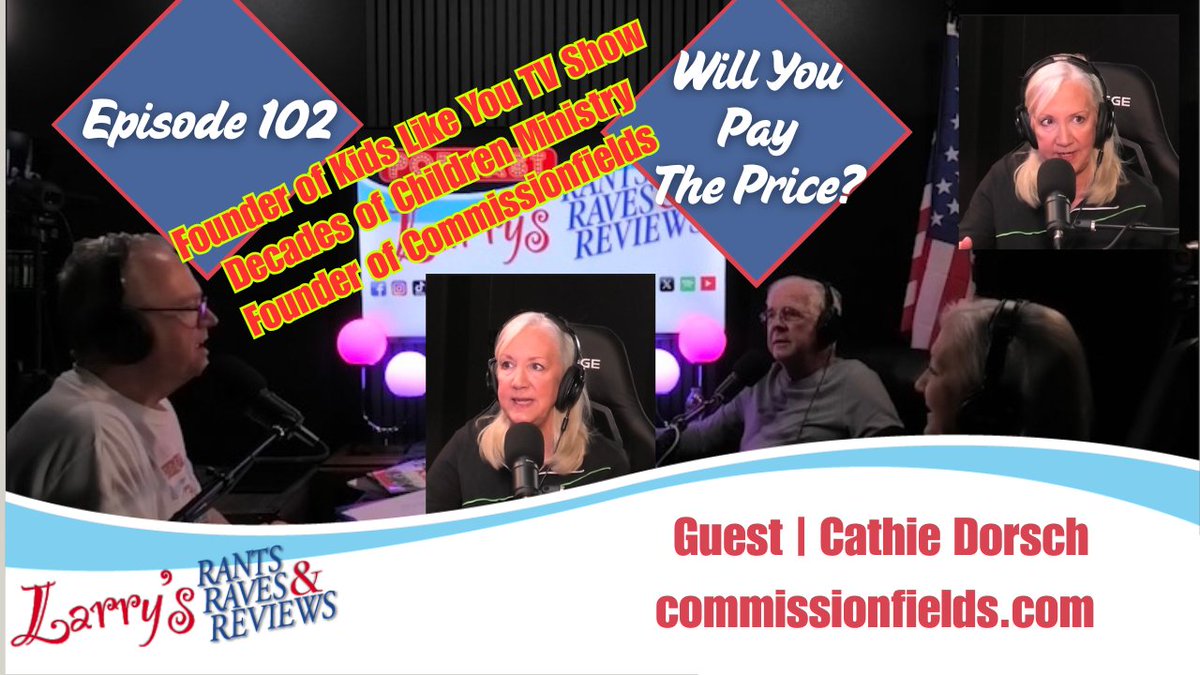 larrysrrr's tweet photo. RELEASED TODAY 3.18.26
Success always comes with a price. The real question is—are you willing to pay it?
Cathie Dorsch, creator of Kids Like You TV and founder of Commission Fields, joins us to talk about the grit, faith, and determination it takes to perform at the highest level.
Watch the episode: https://t.co/vfhIlDZg2S
#SuccessMindset #Inspiration #Motivation #FaithInAction #ChristianPodcast #OvercomingChallenges