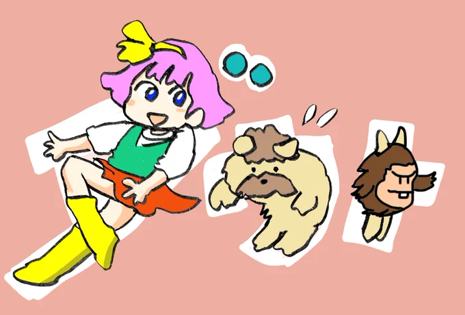 オレが描いたミンキーモモ(らしきもの)