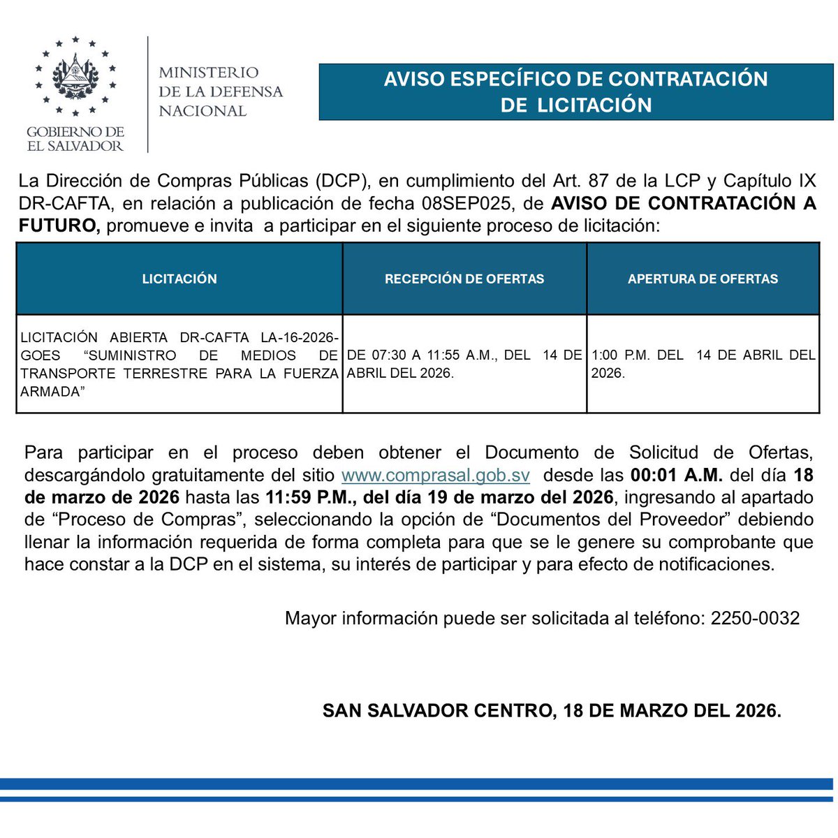Ministerio de la Defensa Nacional tweet media