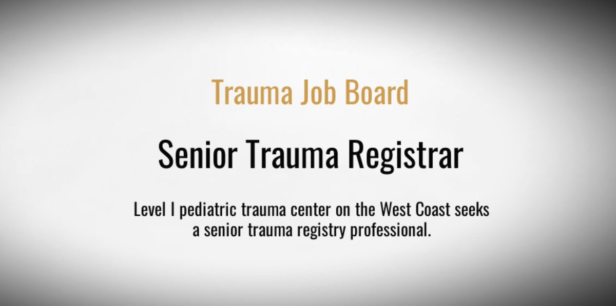 Trauma System News tweet media