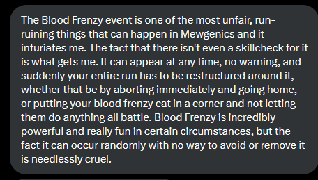 Mewgenics Takes & Confessions tweet media