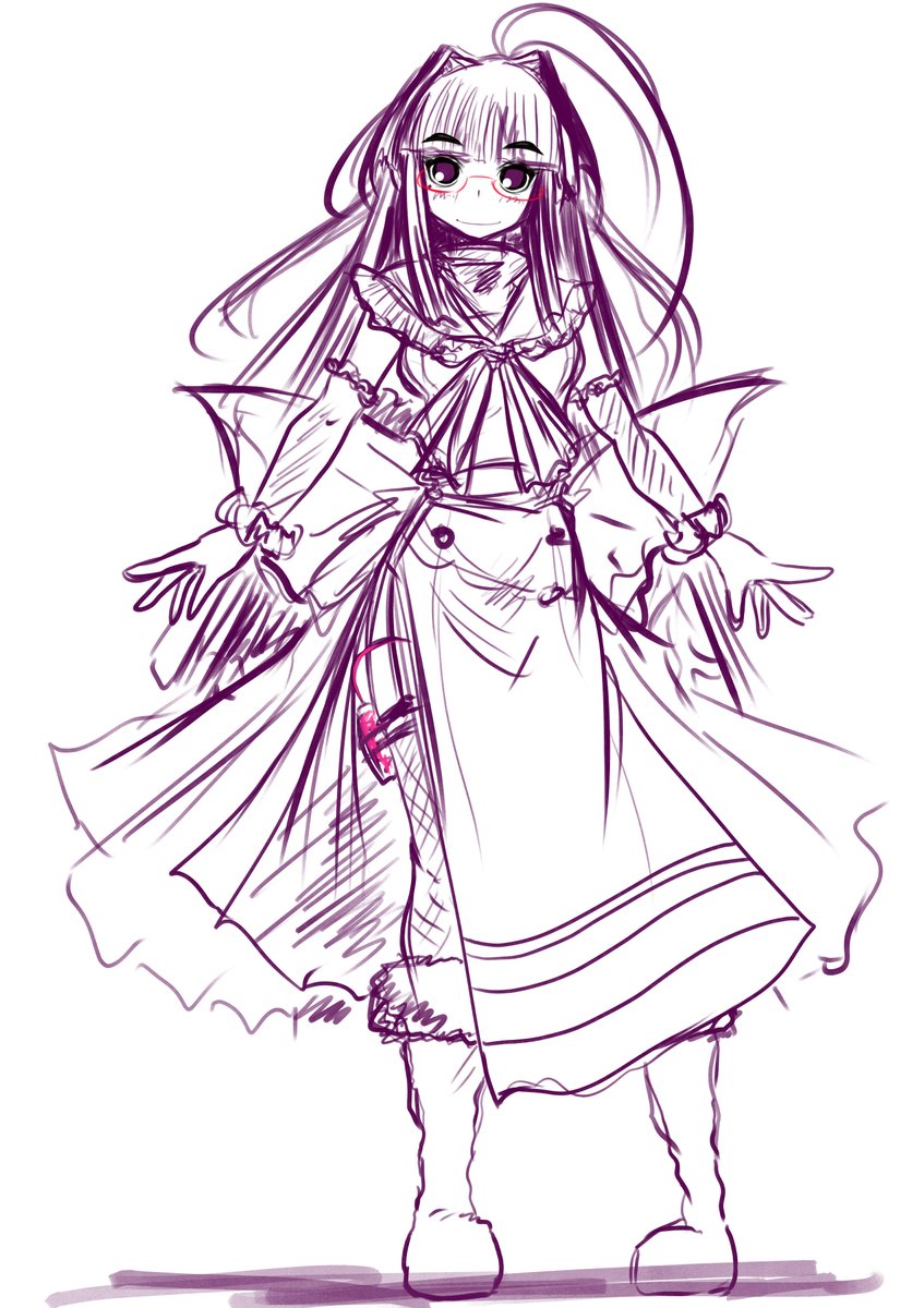 今夜のラクガキ、長女 