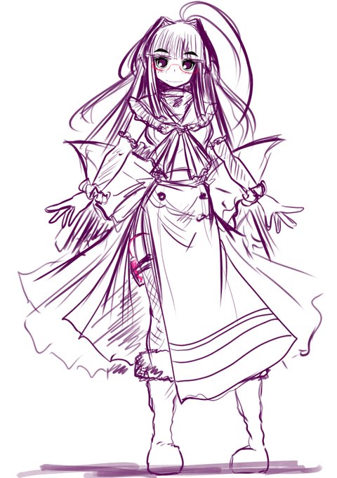 今夜のラクガキ、長女 