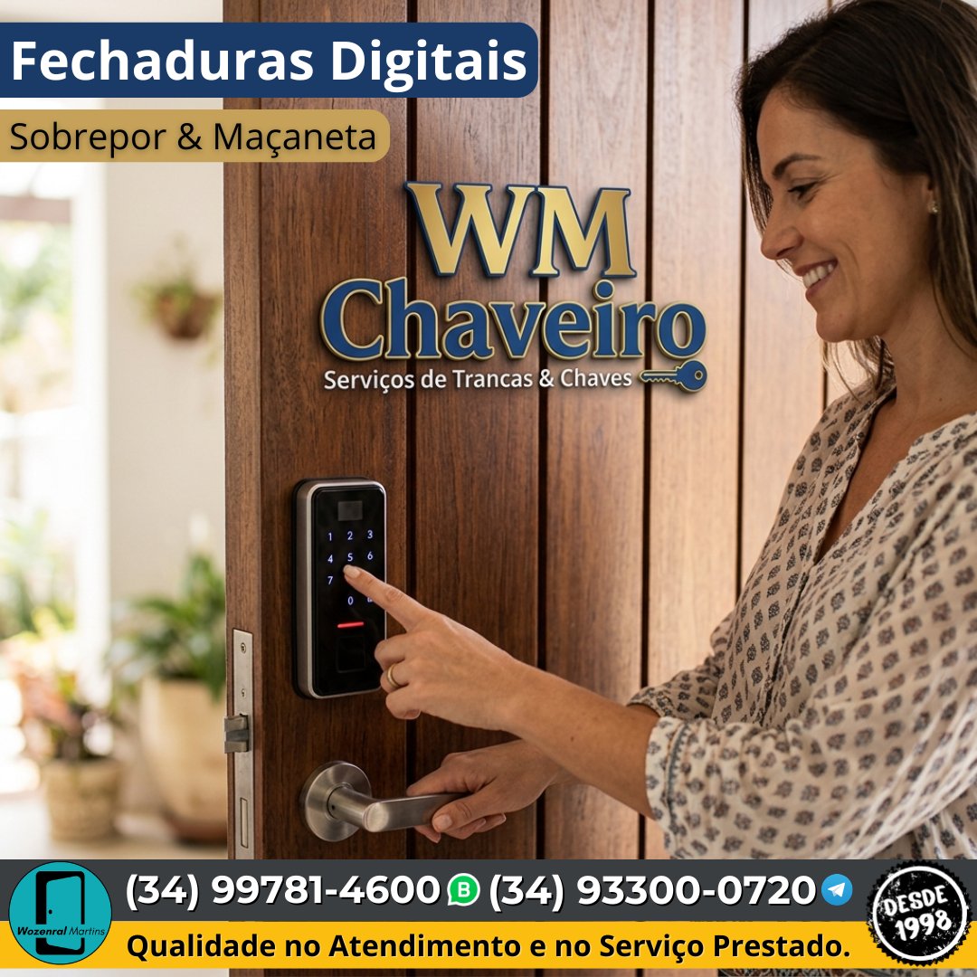 wmchaveiro's tweet photo. Fechaduras Digitais.
Faça seu orçamento online.
(34) 99781-4600 / 93300-0720
*Acesse meu Site
https://t.co/mT5FAg13m2
*Meu Cartão Virtual
https://t.co/T0rE8OJeTx https://t.co/EMoZUvKTOp