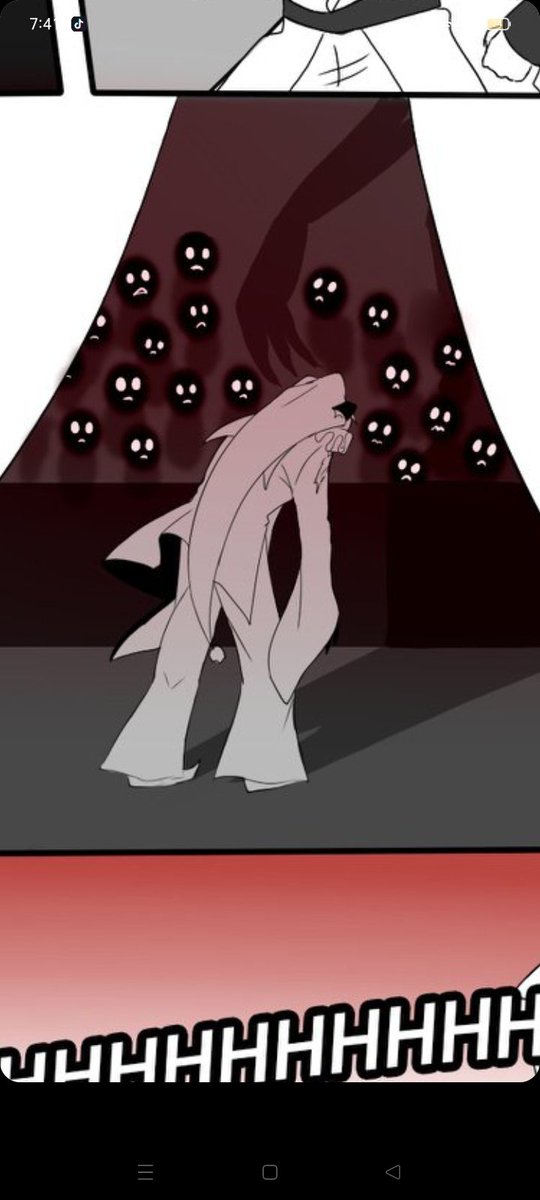 Beeryhhh_'s tweet photo. Like you know how they have to keep up with their human look, but if they ever feel strong emotions, like Pierrot getting mad at the audience for laughing at his mistakes, their monster features would most likely pop up more. Idk about the shadow, maybe that's their true selves?? https://t.co/u7KQBaA4xF