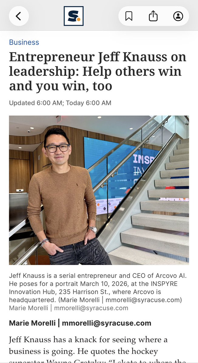 JeffKnauss's tweet photo. My family had to borrow money just to adopt me. Didn’t know what entrepreneurship was until my twenties. Woke up this morning featured in https://t.co/SGdfzdBA01’s Conversations on Leadership series. Life is wild.

🔗 https://t.co/Y68ejfvXIT https://t.co/wDNJ31gkXn
