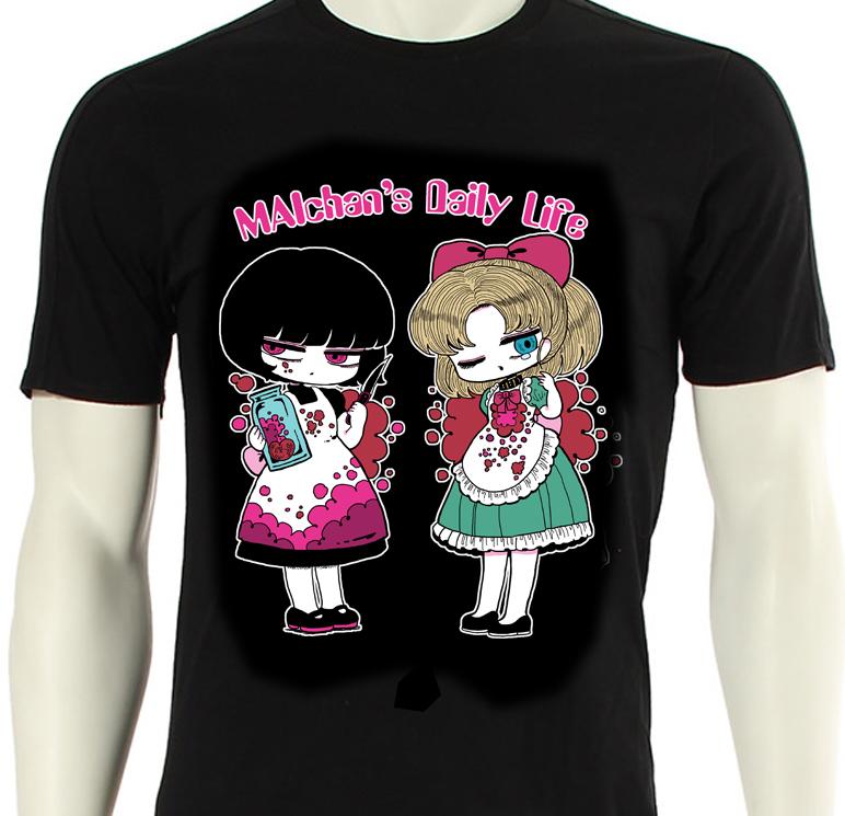 #艶惨  #まいちゃんの日常
ヨシジマシウ氏 デザイン  アパレル
絵柄は2種類あります。
【心の臓まで絶対服従】 - Webshop艶惨 https://t.co/R8H30F1MgH 