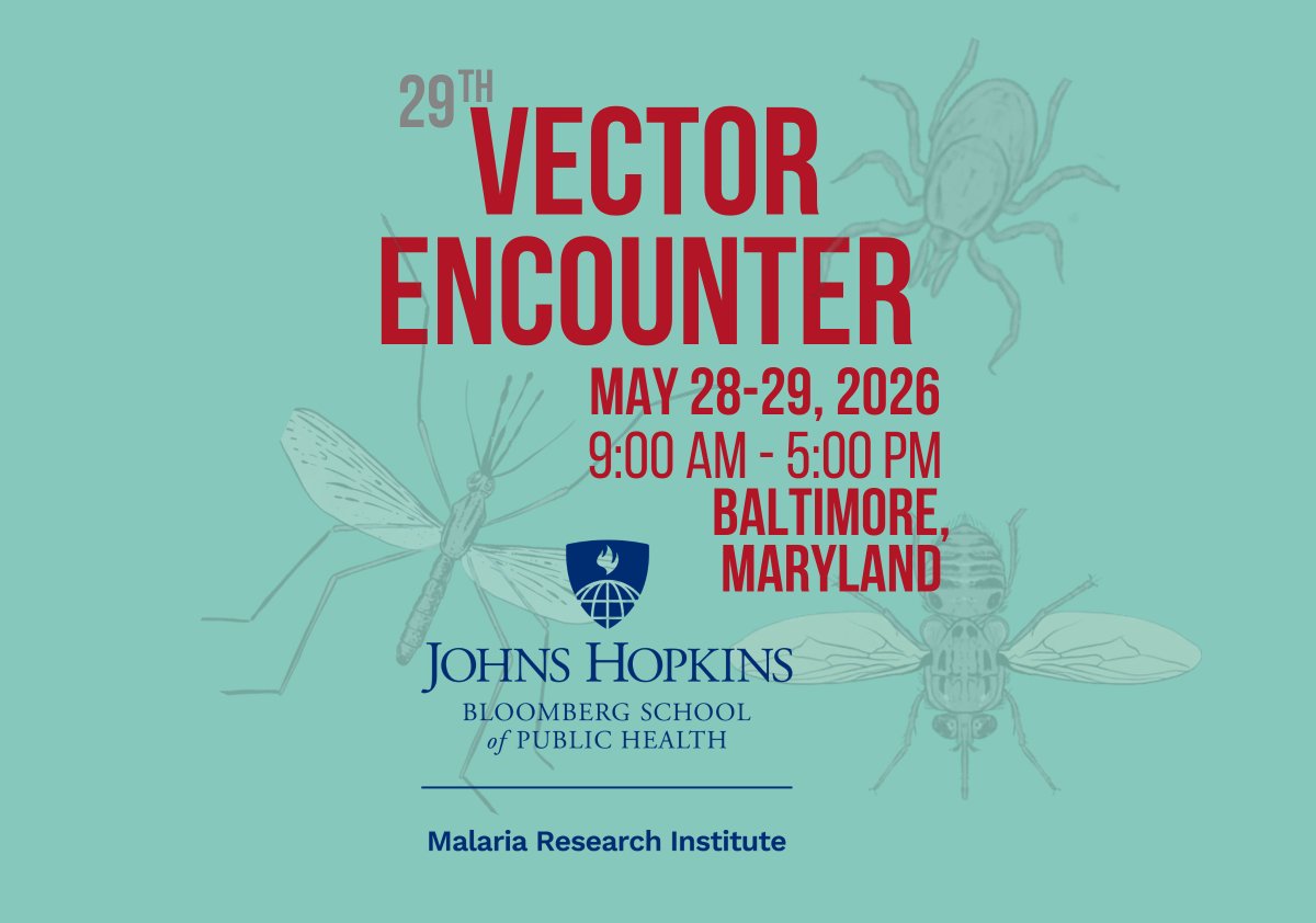 JHMRImalaria's tweet photo. Join us in Baltimore on May 28 &amp; 29 for our 29th annual Vector Encounter. Kick off summer with learning, networking &amp; fun with many of the world's leading vector experts. When you register, don't forget to add Thursday's Maryland steamed crab feast! 🦀🔨https://t.co/rH2dfV7rnR https://t.co/WjkkPVVf6D