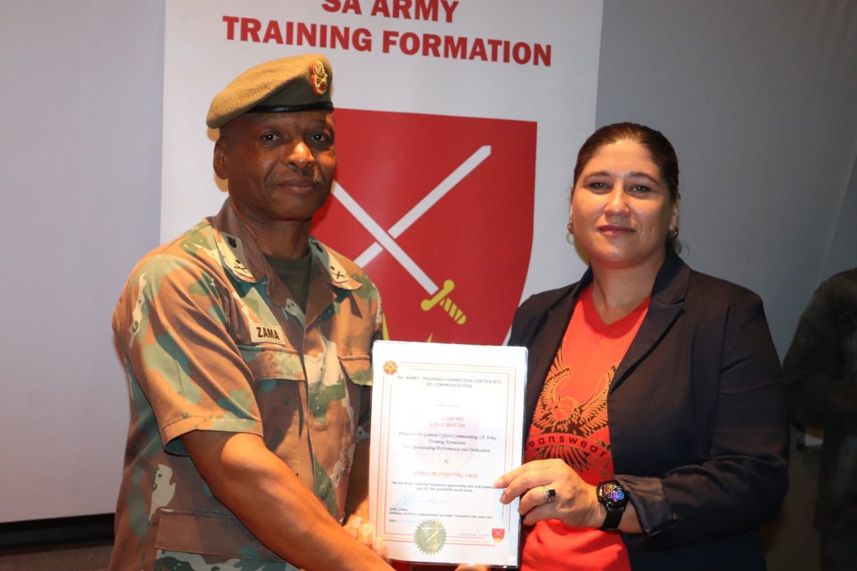 SANDF_ZA's tweet photo. #SAArmy Article || SA Army Training Formation Welcoming Function 2026.
https://t.co/dizOTczd7d
#SANDF
#SAArmyTrainingFormation
#PrideOfLions https://t.co/3APtcE7NnG