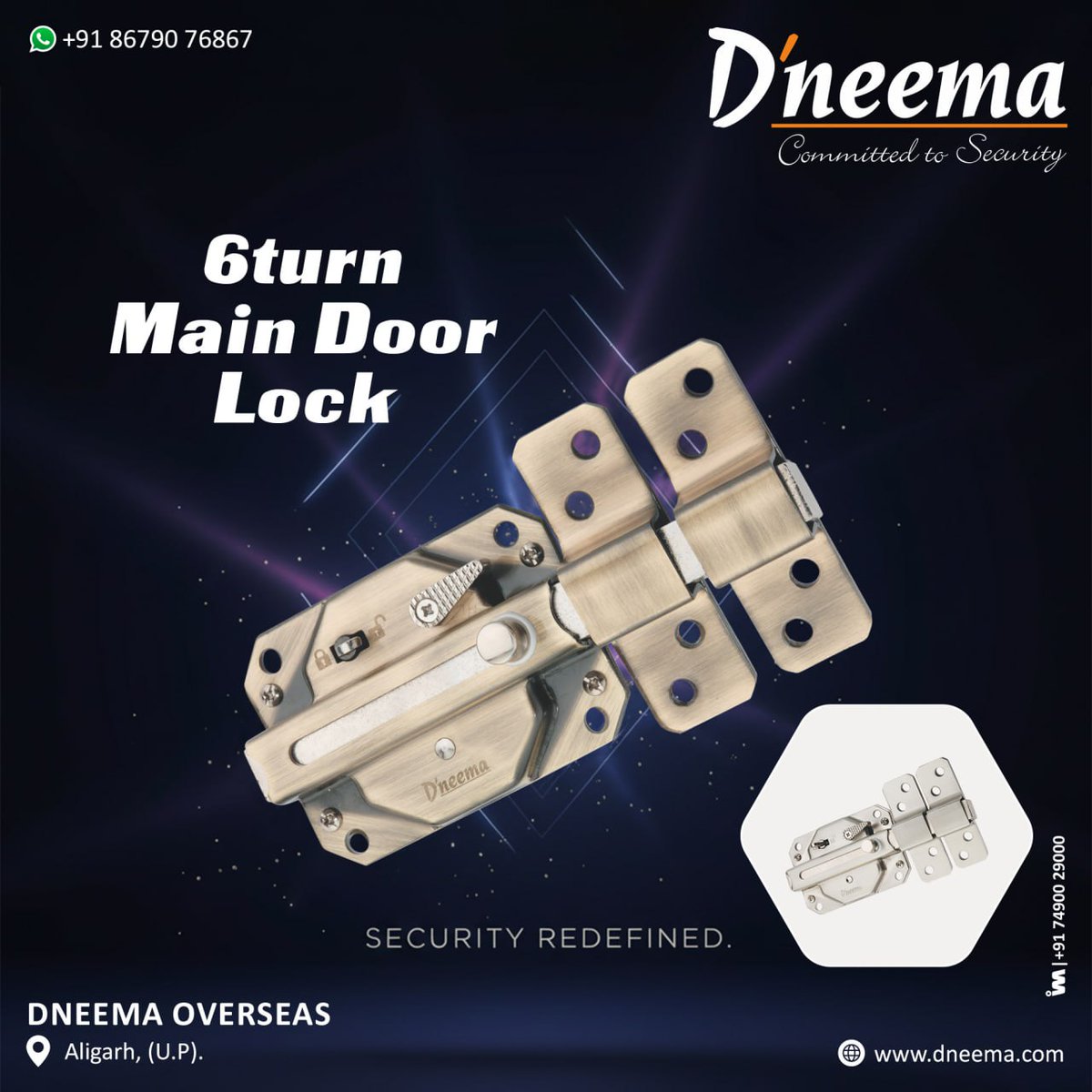 ibais_hardware's tweet photo. D'NEEMA OVERSEAS - ALIGARH

For enquiry via WhatsApp click:
https://t.co/XpfEjNlZPH

Mr. Neeraj Agarwal - +918679073867
#lockcylinder #doorlock #lock #lockhardware #doors #doorhardware #furniturefitting #hardware  
.
@ibais_hardware https://t.co/ejAJM1mFXr