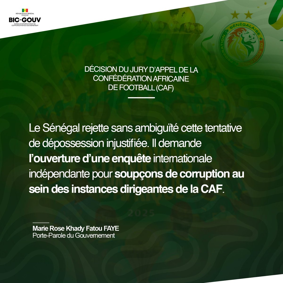Gouvernement du Sénégal tweet media