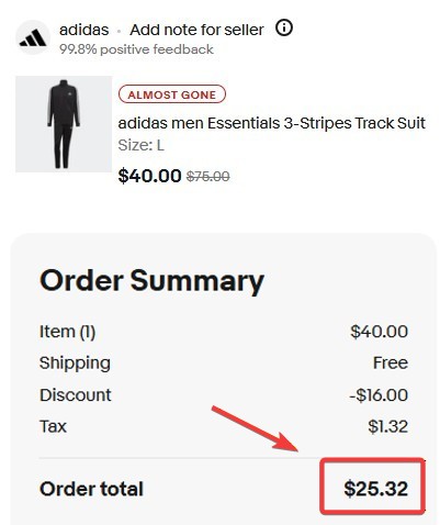 Pricerrors's tweet photo. ADIDA'S FULL TRACK SUIT EVEN CHEAPER NOW

LISTED ON EBAY FOR $24

USE CODE: MARCH40SALE @ CHECKOUT

https://t.co/67rqKKoOTB #ad