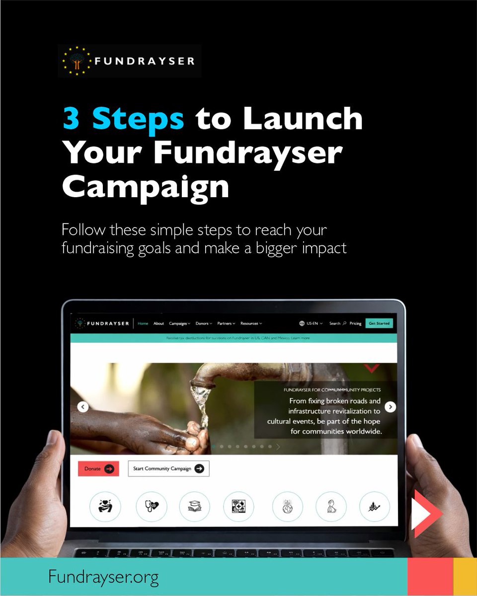 fundrayser's tweet image. Your story can inspire action, and Fundrayser gives you the tools to share it, engage your community, and build real momentum toward your goal. Visit fundrayser.org to start your campaign today 
#Fundrayser  #MakeADifference #SupportACause #Charity #Nonprofit #Donation