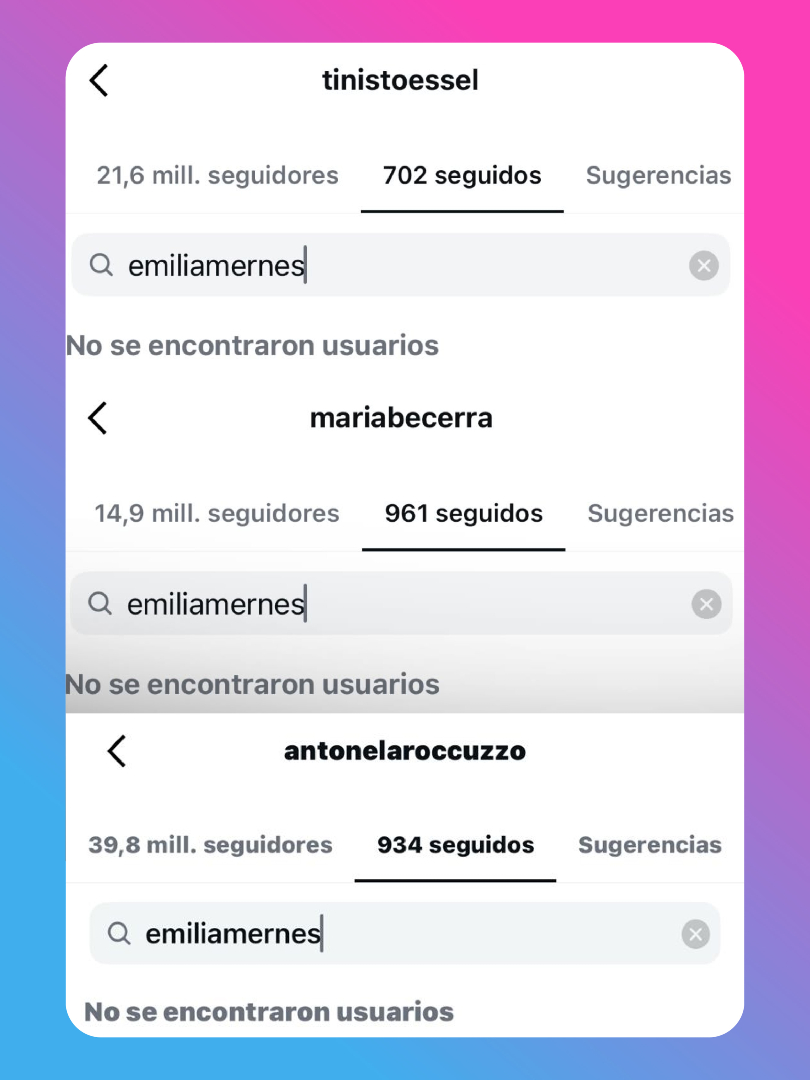 ¿Se pudrió todo? 😬
Unfollow masivo y Anto Roccuzzo incluida 👀. Ya no hay vuelta atrás parece.
¿Pelea real o marketing?

#emilia #emiliamernes #mariabecerra #tini #antonelaroccuzzo