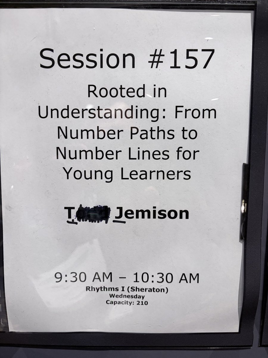 teedjvt's tweet photo. Come join me in Rhythms I to learn about Number Paths to Number Lines! #NCTMNOLA26 #NumberPaths #NumberLines https://t.co/QB7aAIQYg5
