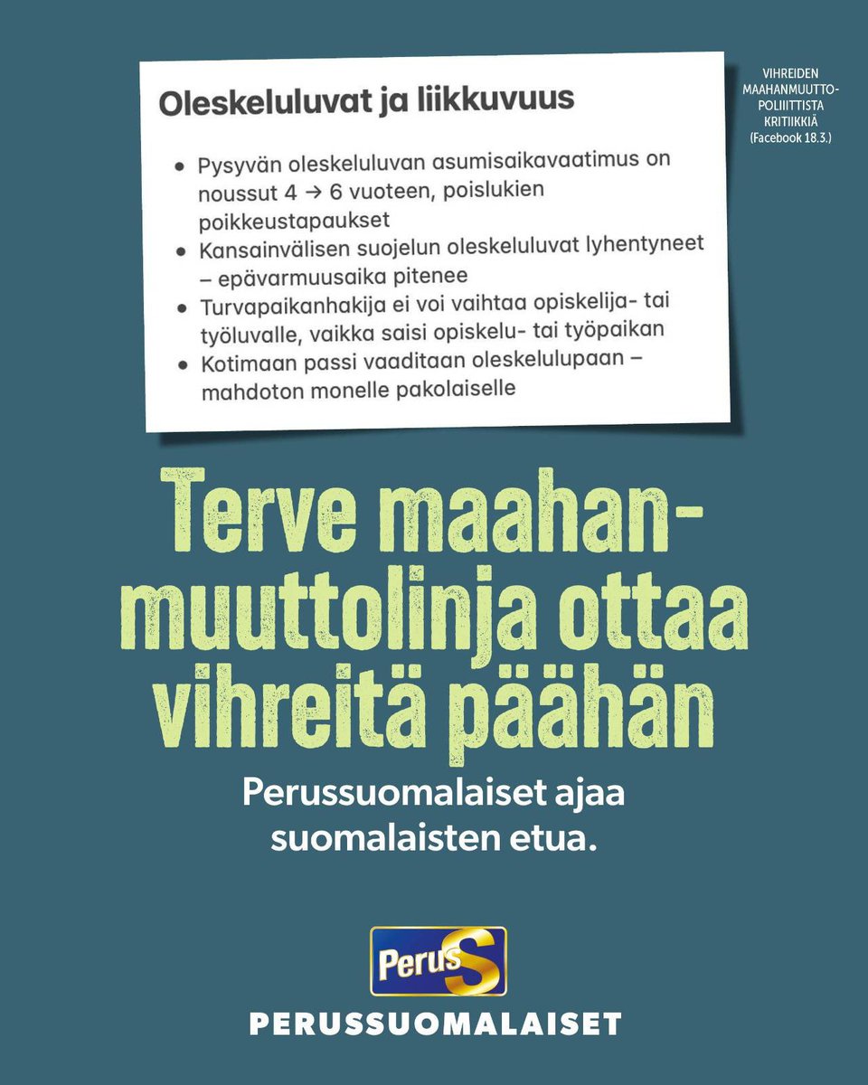 PS:n eduskuntaryhmä tweet media