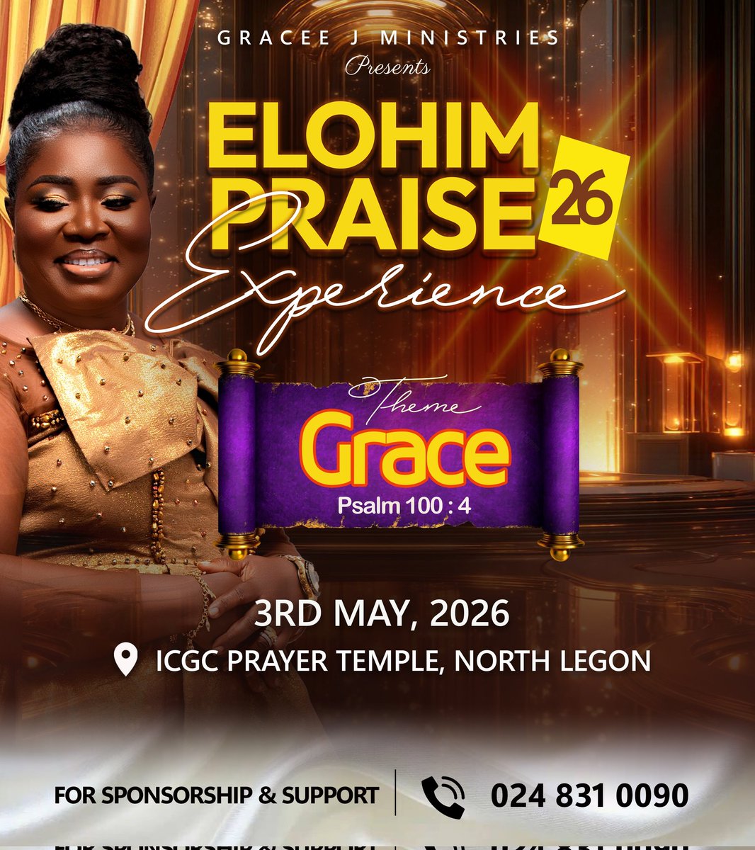 iamgraceej's tweet photo. Hello Family,
Elohim Praise Experience is back again, are you ready for an exciting moment in the presence of God. you canβt afford to miss it, it's going to be bigger and betterπ₯π₯π₯πππππΎππΎππΎ#GraceeJ #IamforJesus #elohimpraiseexperience #obiraneho https://t.co/vem4tZxrJ4