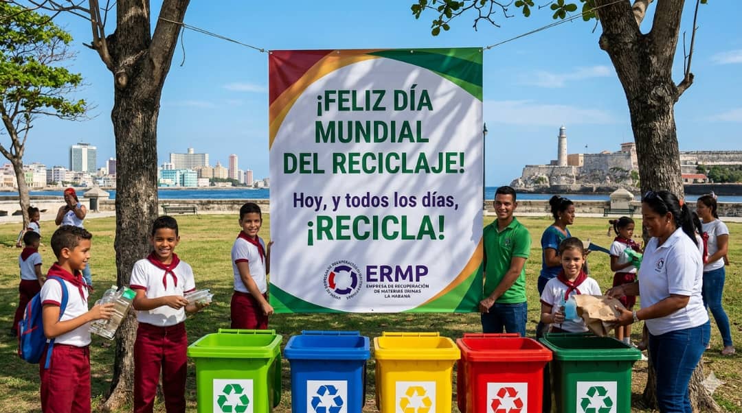 Cada pequeño esfuerzo cuenta. Únete a nosotros y recicla hoy y todos los días.
#LaHabanaDeTodos 
#cubarecicla
#IndustriasCuba