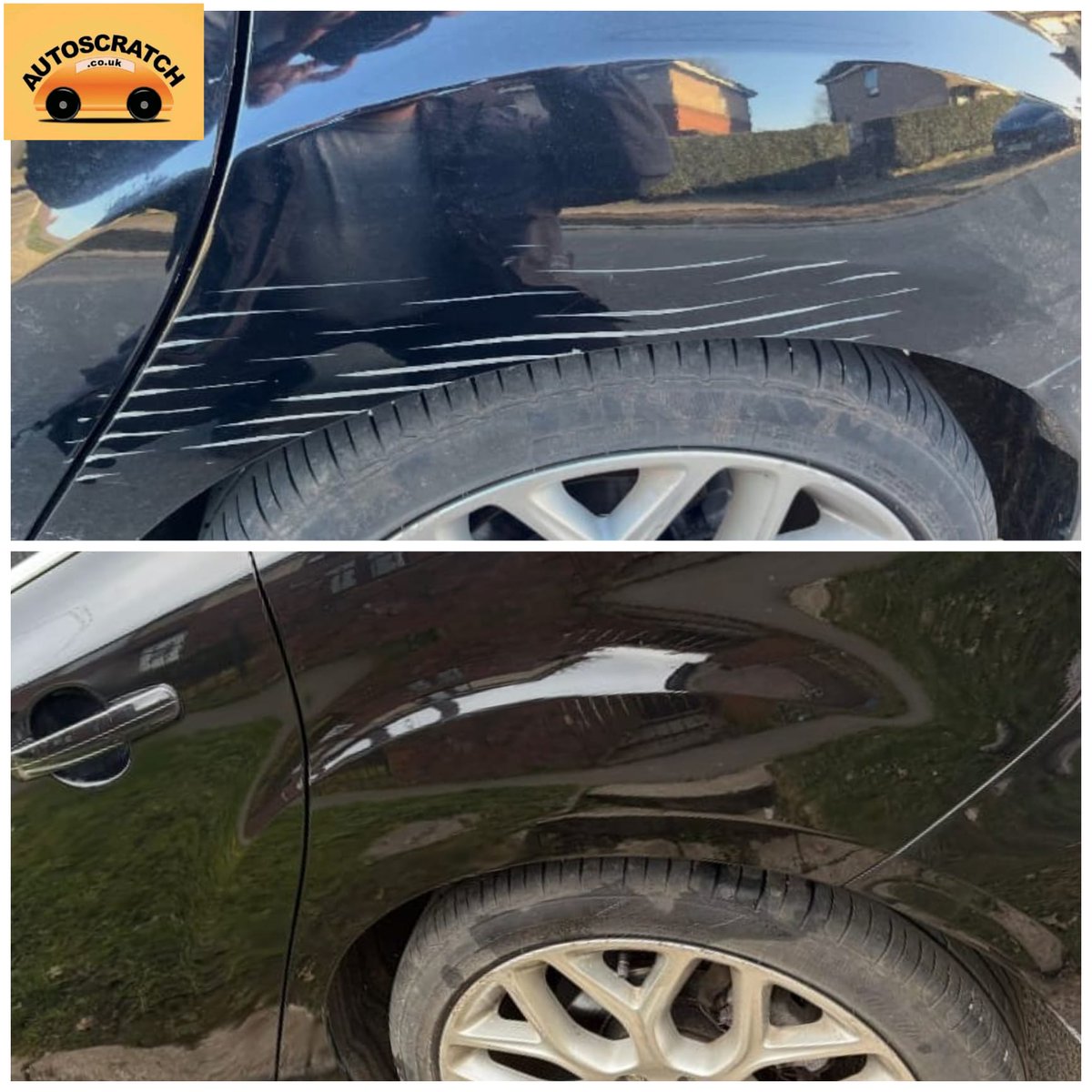 autoscratch's tweet photo. Wheel arch scuff repaired earlier in Sheffield https://t.co/7v0mlnqkJI