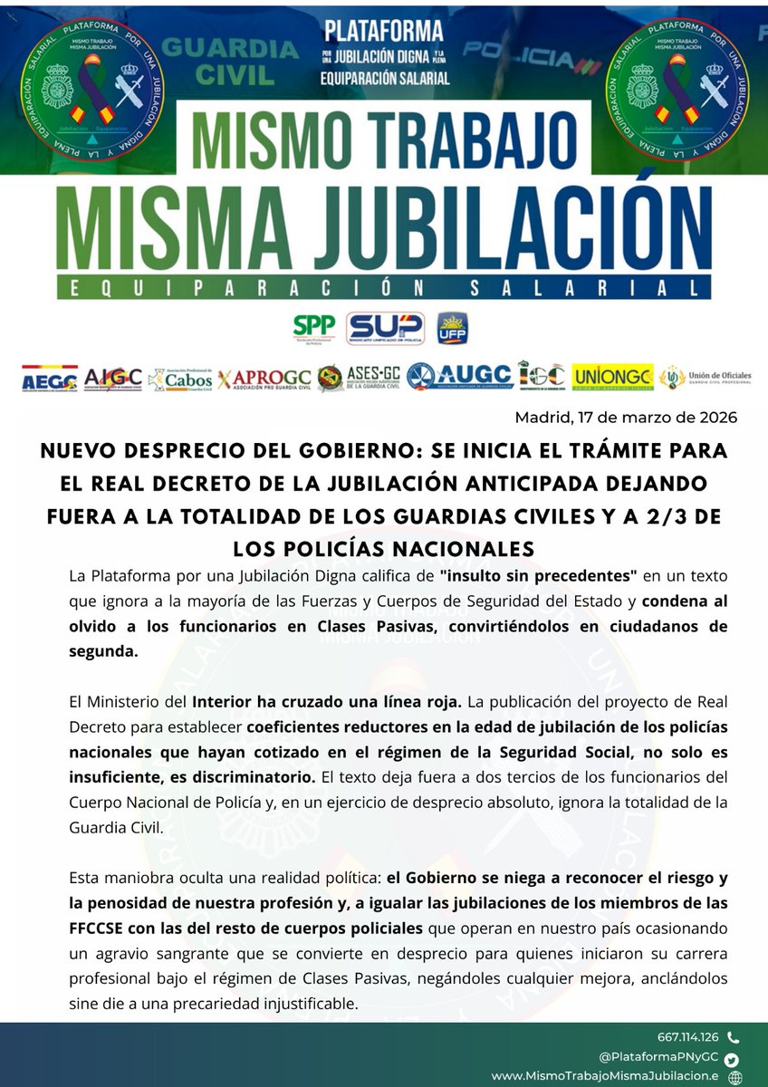 UniónGC-Unión de Guardias Civiles tweet media