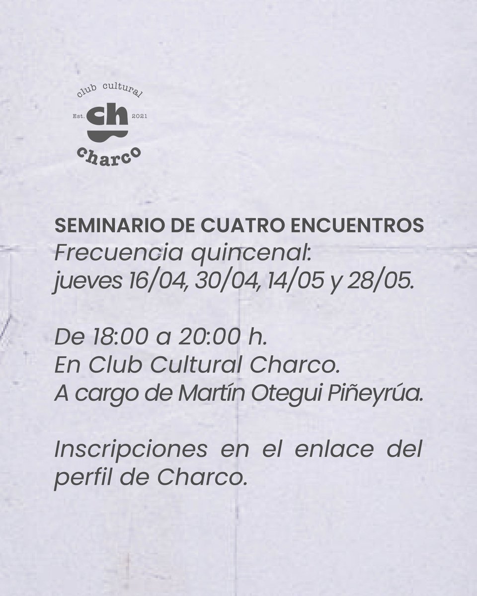 club cultural charco tweet media