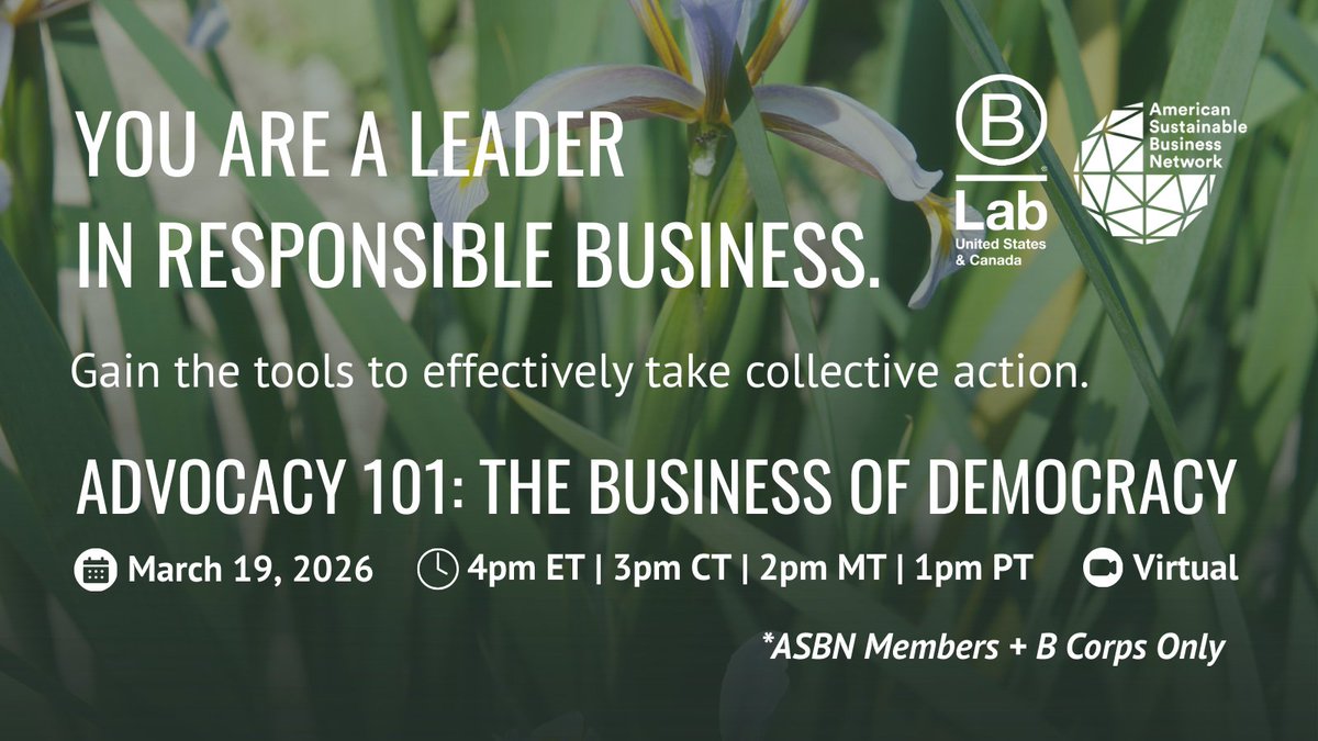 American Sustainable Business Network tweet media