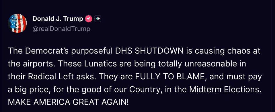 Fan Donald J. Trump 🇺🇸 TRUTH POSTS tweet media