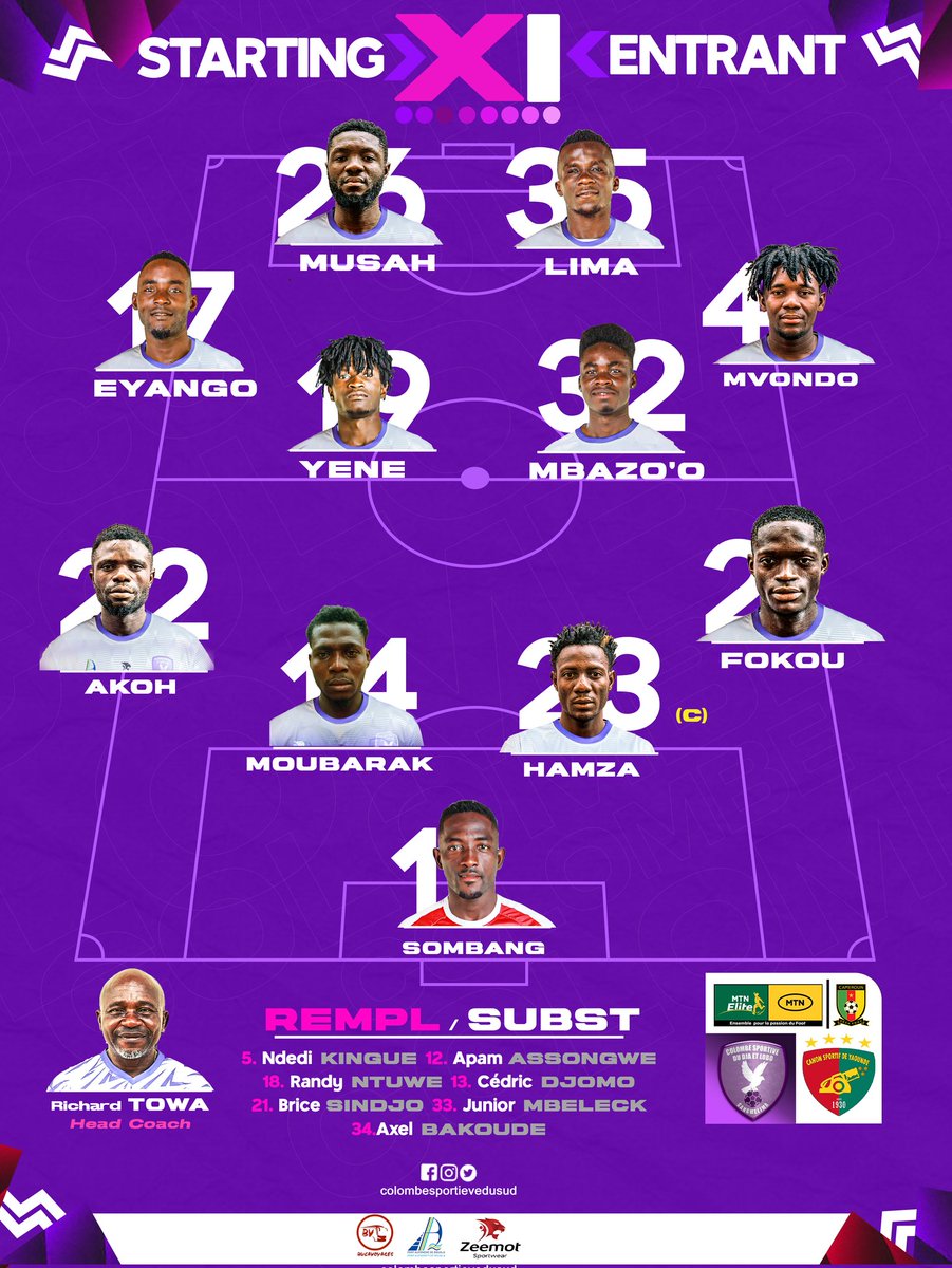 COLOMBE SPORTIVE DU SUD 🕊️🇨🇲 tweet media