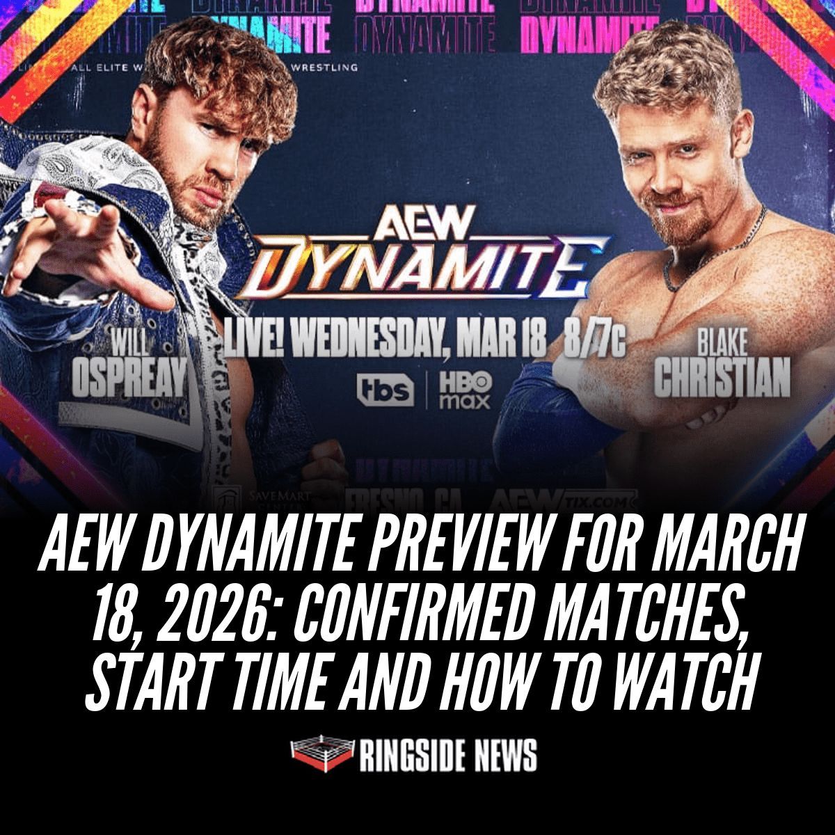 PWStream's tweet image. Do you think Will Ospreay will make short work of Blake Christian? ringsidenews.com/aew-dynamite-p…