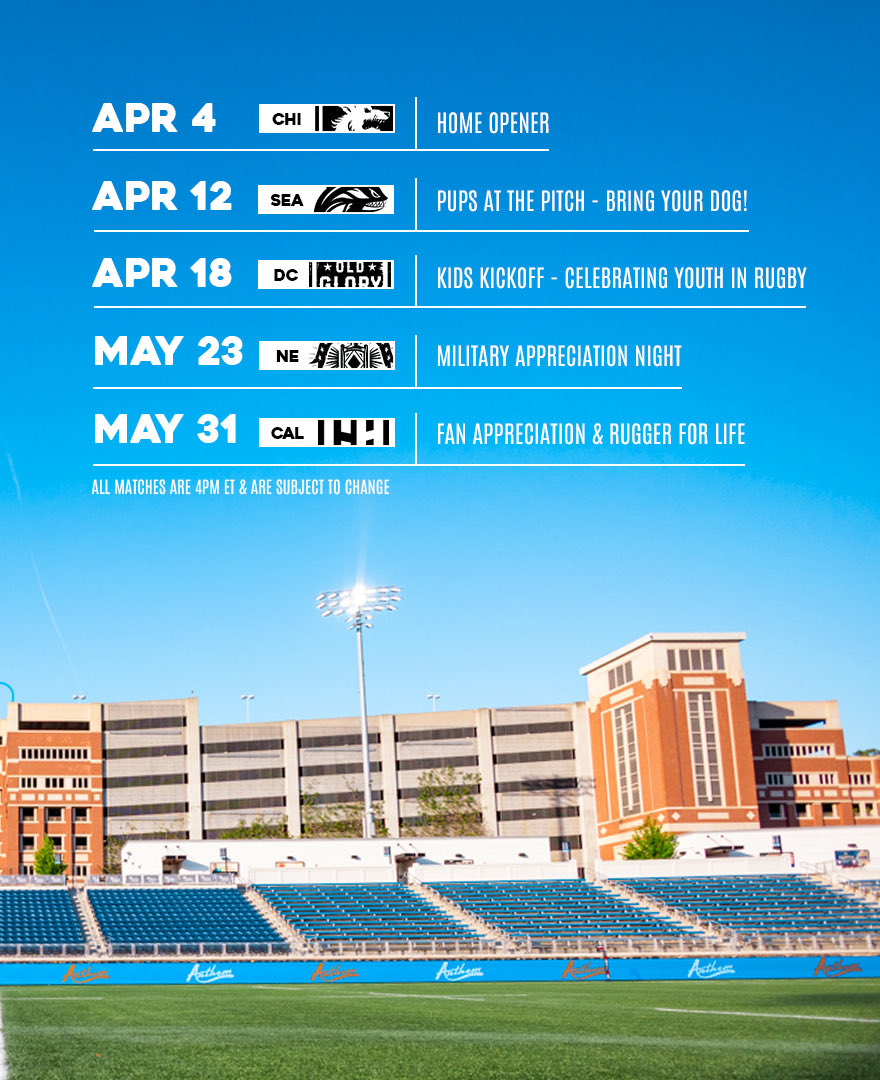 Anthem Rugby Carolina tweet media