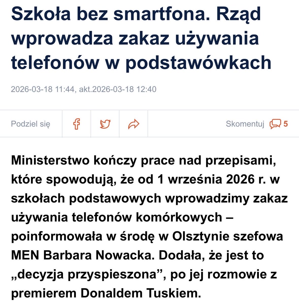 Polska 2050 tweet media