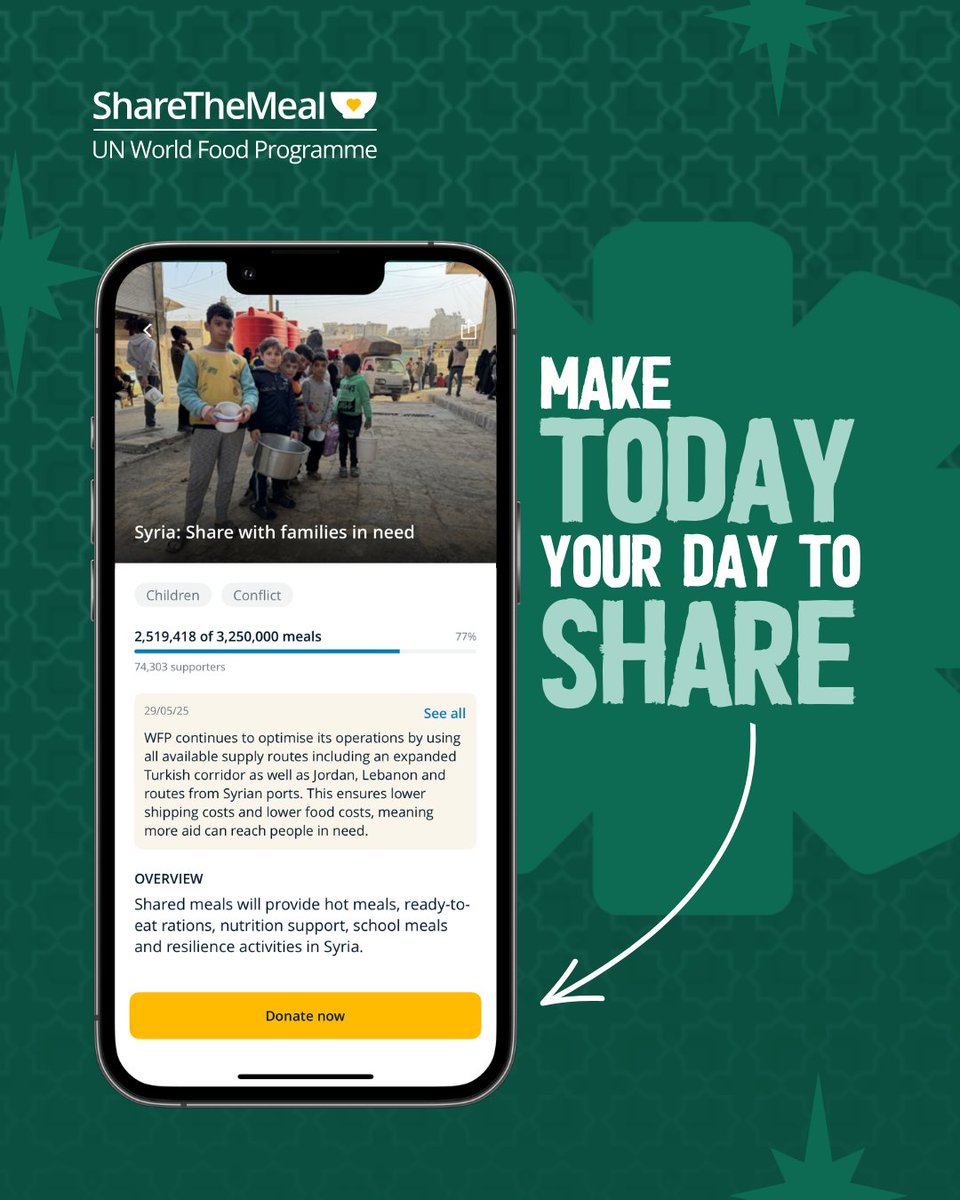 ShareTheMeal - UN World Food Programme tweet media
