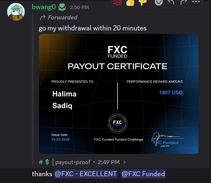 Funded FXC tweet media